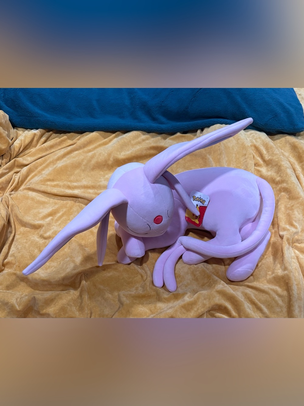 Jazwares Pokemon Espeon Sleeping Plush 18" Plush New with Tags